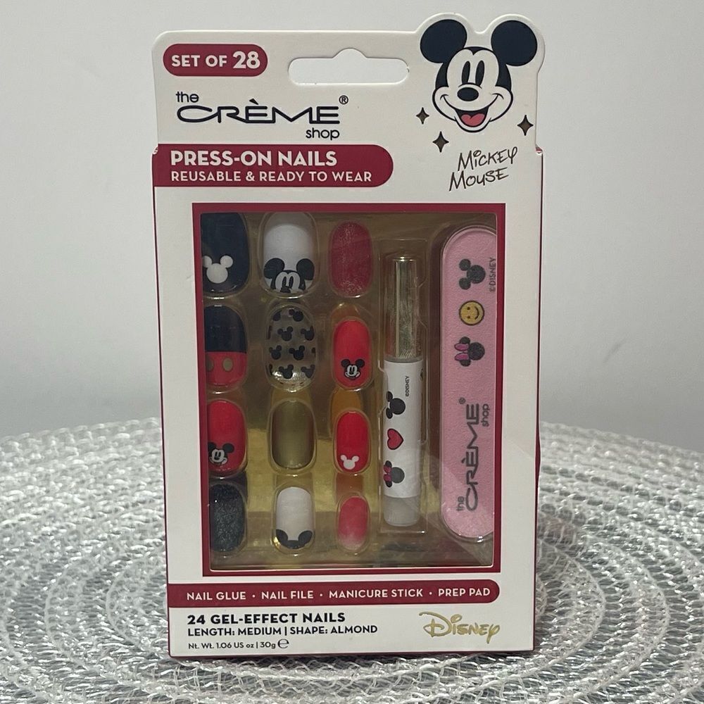 The Crème Shop Disney Mickey Mouse Press On Nails NWT